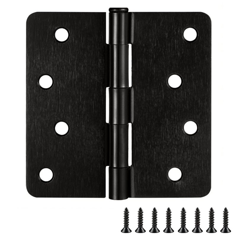 Design House Door Hinges for Interior Doors 10-Pack 4-inch x 4-inch, Design House 1/4-inch Radius Steel Door Hinge Door Hardware, Oil Rubbed Bronze, 181560 - Image 1